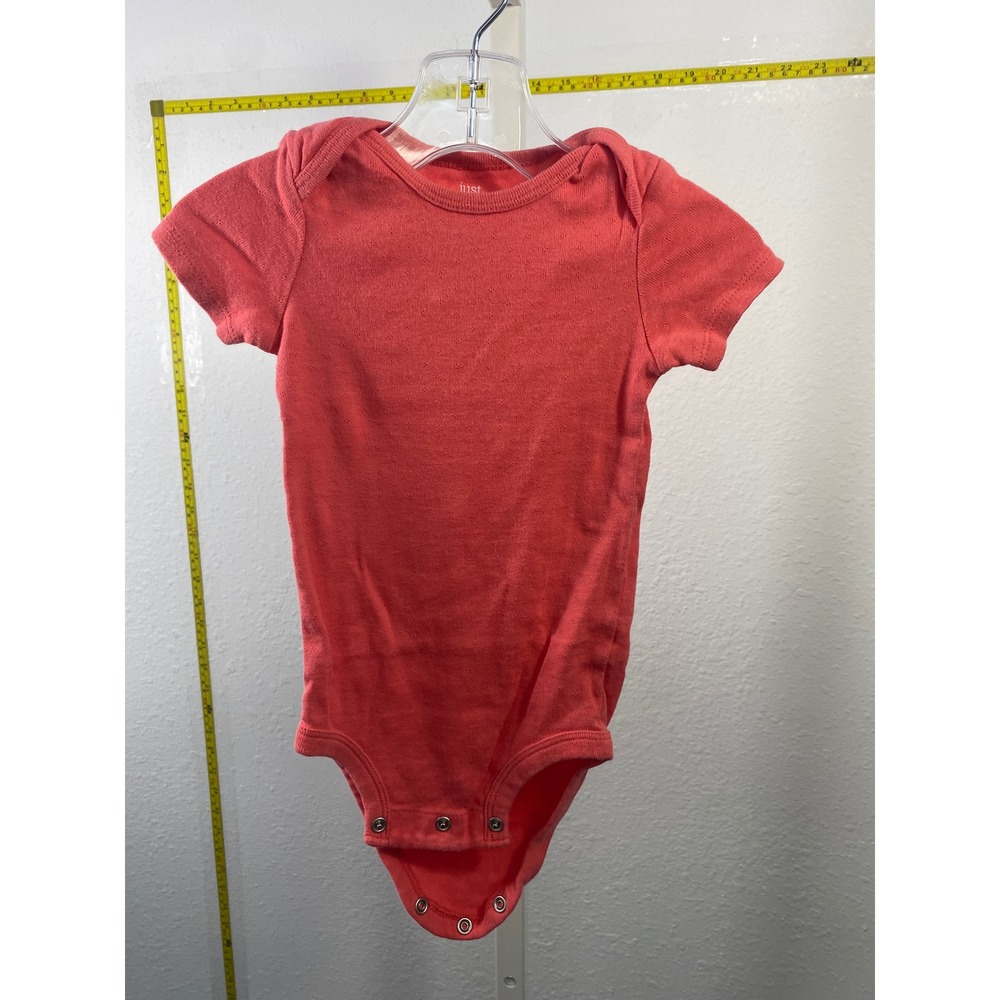 Just One You by Carters Red Pointelle Short Sleeve Bodysuit 12M Baby Onesie